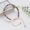 Strand Boho 4mm Doğal Taş Afrikalı Japser Bilezikler Çift Katmanlı Ayarlanabilir Yoga Charm Macrame Chakra Bilezik Kadın Erkek Mücevher