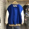 Mode Jas Mannen Herfst Winter Losse 2023 Trendy Merk Hit Kleur Paar Voor Vrouwen Vintage Y2K Mannelijke Honkbal Uniform 231220