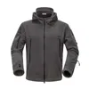 Mäns jackor jagar vandring oss militär vinter termisk fleece taktisk jacka utomhus sport huva kappa militar utomhus armé jackor s-2xll231026