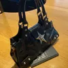 Evening Bags Y2K Korean Gothic Star Girl Black Bag Aesthetic Vintage Fairy Grunge Punk Goth Purse Shoulder Handbags Baguette Tote Bags Women 231219