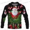 Erkek Hoodies Sweatshirts Erkek Hoodies 3D Baskılı Noel Giyim UNISEX SÜRESİ KAPALI VE SONUMUZ Moda Sweatshirtler Büyük Boy Harajuku Külot T231220