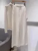 Pantaloni Da Donna Donna Set In Maglia Di Cashmere Maglione A Collo Alto E Vita Elasticizzata Gamba Larga Due Pezzi Sef