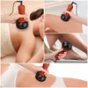 Helkropp Massager Stone Electric Gua Sha Massager Bian Stone Guasha Tool Skin Skrapa tillbaka Face Massage Body Warm Moxibustion Therapy 231220