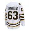 Customize 88 DAVID PASTRNAK 63 BRAD MARCHAND Retro 1 JEREMY SWAYMAN Hockey Jersey 13 CHARLIE COYLE 35 LINUS ULLMARK 11 TRENT FREDERIC 17 MILAN LUCIC