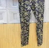 Vintage Print Tracksuit Womens Yoga Leggings Slim Pullover Yoga Vest High Waisted Stretch Pants Fitness Yoga Clothes