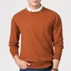 Herrtröjor Skin-touching tröja Lätt Män V-ringning fast färg Slim Fit Knitwear tjock pullover för hösten