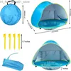 Speelgoedtenten Outdoor Baby Beach Tent Pop Up draagbare schaduw zwembad UV Bescherming Zonnescherming voor kinderwaterspeel speelgoed Toys Tent Toys Q231220
