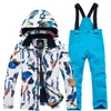 Snowboard Snowboard Sets Sets Outdoor Sport nosza płaszcz narciarski i paski dziecięce kostiumy chłopiec i dziewczyna 231220