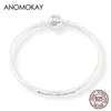 Anomokay novo 100% 925 prata esterlina bonito pequeno leão pulseiras pulseiras para crianças moda presente de aniversário jóias de prata lj201023149