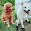 Ropa para perros 4pcs zapatos duraderos para cachorros fáciles de usar botas para mascotas cálidas y amigables con la piel para perros grandes