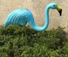 Gartendekorationen, 2 Stück, blaue Farbe, hoch, 74 cm, Simulation von Kunststoff-Flamingo-Vögeln, Gartentiere, Outdoor-Zubehör