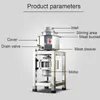 Stainless Steel Kitchen Appliance Commercial 1500W Electric Meatball Forming Making Machine 2800R/Min