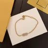 Luxury Letter Necklace Designer Bracelets Girls Ornaments Gold Necklaces Ladies Neckware High Quality Jewellery Wedding Party Accessories