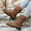 Ботинки, женские ботильоны, элегантные осенне-зимние женские короткие ботильоны на низком каблуке, женские ботинки, обувь Botas Mujer Comforty, большие размеры 43 231219