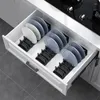Kitchen Storage Dish Drawer Organizer Household Hygienic Draining Design Rustproof Versatile Tray Rack Sink For
