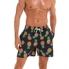 Badebekleidung Neue Ananasdruck Männer Schwimmshorts Badebekleidung Männer Badeanzug Sunga Schwimmstämme Badeanzug Tragen Sie Surf -Briefs Strandbrett Shorts