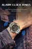 Wristwatches 2024 Digital Metal Sport Luxury Watch For Men Waterproof Alarm Clock Chronograph Stainless Steel Belt 6621 Factory