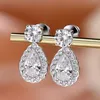 Allergic Free Women Earrings New Trendy 925 Sterling Silver Moissanite Earrings for Party Wedding Nice Gift