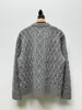 Suéteres para hombre, moda Otoño/Invierno 2023, diseño de flores trenzadas, Material de lana de Cachemira de gama alta, suéter de punto grueso y cálido