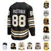 Customize 88 DAVID PASTRNAK 63 BRAD MARCHAND Retro 1 JEREMY SWAYMAN Hockey Jersey 13 CHARLIE COYLE 35 LINUS ULLMARK 11 TRENT FREDERIC 17 MILAN LUCIC