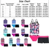 swimwear Kids Children Girls Swimsuit Swimwear Outfits Tankini Floral Printed Swimsuit Swimwear Bathing Suit Set Tops with Bottoms Shorts