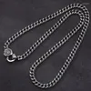 Chains S925 Sterling Silver Necklaces For Men Fashion Ancient Dragon Scale Pattern 7mm Horsewhip-chain Punk Jewelry