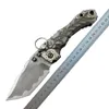 1Pcs High End MBB T1 Strong Tactical Folding Knife Z-wear Titanium Coating Stone Wash Blade CNC TC4 Titanium Alloy Handle Large Survival Folder Knives with Retail Box