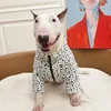 Hiver grand chien vêtements de luxe léopard chaud polaire veste salopette vêtements pour animaux de compagnie pour grands chiens bouledogue français Bull Terrier 231220