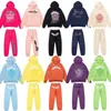 남자의 후드 땀 촬영 셔츠 거미 까마귀 핑크 디자이너 Young SP5Der Tracksuit 555555 Mens 여자 웹 재킷 스웨트 셔츠 555