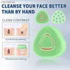 Electric Massagers Electric Face Cleaner Sonic Mini Pore Deep Cleaning Silicone Cleansing Brush Head Roller Ball Massage Face Massagerl231220