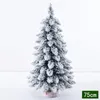 Christmas Decorations Tree Mini Holiday Decoration Festive Party Supplies White Flocked Window Craftsmanship W