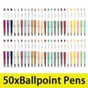 50 pezzi di plastica con perline penna con perline penna a sfera penna a sfera per studenti materiale scolastico per ufficio colori misti perline penne 231220