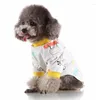 Trajes de gato Pet Macacão Roupas Pijama para Cães Pequenos Pijama Filhote de Cachorro Sleepingwear Roupas Quentes Casaco Yorkshir 35