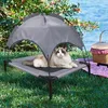 Transportadores para gatos, cama elevada para perros con dosel, cuna extraíble elevada, tienda antideslizante portátil, resistente para playa al aire libre