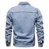 Men's Jackets 2023 New Spring Autumn Simple New Men Denim Jackets Casual Fashion Slim Fits Jean Denim Jacket Patchwork Zipper Mens ClothingL231026