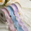 Upgrade 4CM*9M Wedding Satin Chiffon Silk Ribbon For Gifts Packing Lace Wrapping Ribbons for Crafts Bridesmaid gift Wedding Supplies