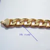 Ожерелье-цепочка с кубинскими звеньями из 18-каратного золота GF AUTHENTIC FINISH, 18-каратное штампованное 10 мм, мужское ожерелье-цепочка, длина 600 мм3241