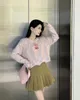 Women sweaters Korean fashion sweater plush macaron color system pure age age warm self repair pattern round neck autumn winter new fashion fried street sweet design