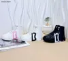 Nouveaux enfants bottines concepteur à lacets chaussures de bébé taille 26-35 y compris la boîte couleur épissage conception baskets pour tout-petits Dec10