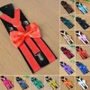 Underpants Men's Matching Suspenders Braces Bow Tie Combo Sets Fancy Costume Men Adjustable And Elasticated Erotic Stretc