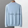 Suéteres masculinos Autumn/Winter New Men 'Cashmere Sweater First Line Ready-to-Wear Half Turtleneck Sweater Casual Wool Knit Camiseta J231220