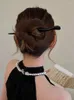 ヘアクリップヴィンテージウッドスティックピンヘアウェアヘアピンヘッドDIY手作り木製ジュエリーアクセサリー装飾