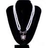 Choker oświadczenie Pearl łańcuch greckie litery Soror Love Sigma Gamma Rho Infinity Naszyjniki biżuterii dla pani