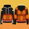 Heren Hoodies Sweatshirts Heren Dames USB Verwarming Hoodies USB Oplaadbaar Lange mouw Street chic Losse jassen 3 warmteniveaus voor Kamperen Buiten Werk Vissen 231220