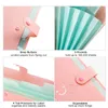 A4 Multilayer Folder Button File Bag Candy Color Five Grid Organ Large Capacity Korean Simple Office Stationery 231220