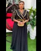 Ethnic Clothing African Dresses For Women Elegant Kaftan Muslim Chiffon Maxi Wedding Evening Party Long Dress Africa Plus Size 2024