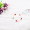 Bracelets de charme Charmos da moda Women Women Bracelete artesanal Red Stone Natural Jades Strand Pulseira Pulseiro Jóias de Presente de Presente 7.5 "B317