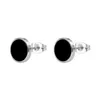 Stud Round Earrings For Women Stainless Steel Fashion Jewelry European American Couple Gold Earring Hypoallergenic Accessory180y