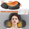 Massagers elétricos Massagem pescoço travesseiro de massageiro cervical Dispositivo de tração da coluna vertebral Pillow Pillow Pillow Vibração Hot Compress Health Carel231220