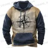 Herren Hoodies Sweatshirts 2024 Kompass 3D-Druck Hoodies für Männer Retro Herren Pullover Hoodies Sweatshirt Langarm Herren Kleidung Übergroßer Hoodie Herbst T231220